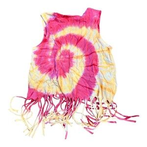 Exist Kids Tie Dye Fringe Top
